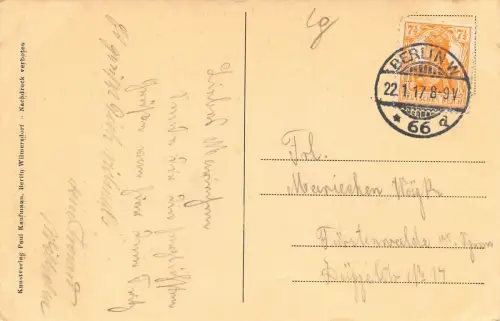 Berliner Konzert-Haus Mauerstr. 82 - Zimmerstr. 90-91 AK 1917