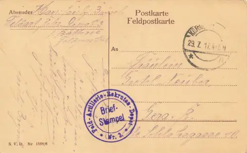 Gegen Abend gibt's große Platz Musik mit Trommel Feuerwerk! Patriotika AK 1917