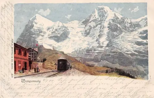 Wengernalp Schweiz Postkarte AK 1900