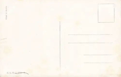 Neujahr Schneemann mit Besen Künstlerkarte K. Feiertag Nr 4