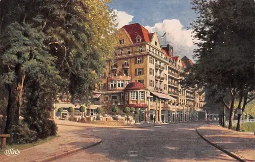 Palast-Hotel Wettiner Hof in Bad Elster Vogtland Sachsen Postkarte AK