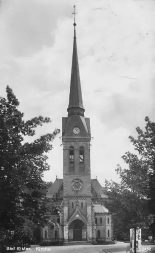 AK Bad Elster Kirche Vogtlandkreis 1933