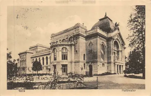 Gera Hoftheater Postkarte AK 1917