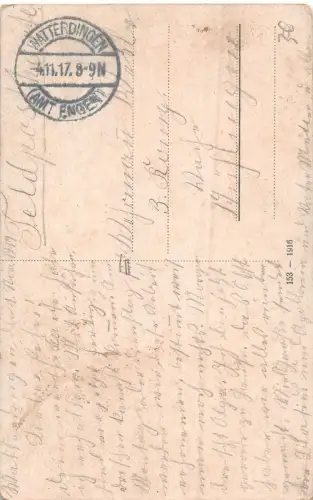 Frohe Stunden in ernster Zeit Patriotika Postkarte AK 1917