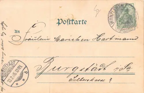 Magdeburg Kaiser Otto Denkmal Postkarte AK 1905