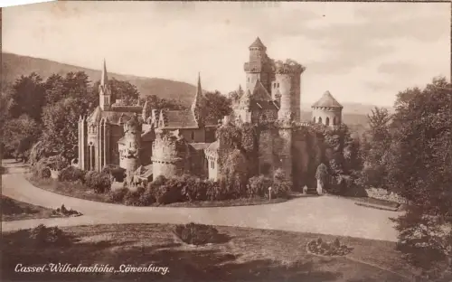 Cassel-Wilhelmshöhe Löwenburg Postkarte AK