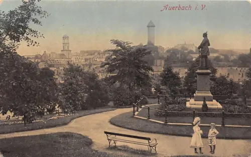 Auerbach i. V. Ansicht Postkarte AK