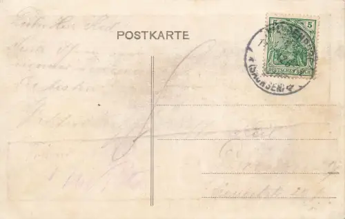 Partie an der Zwickauer Mulde in Waldenburg Sachsen Postkarte AK 1912