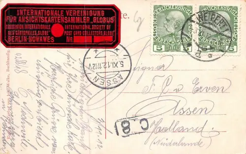 Weipert i. Böhmen (Vejprty) Rathaus Gasthof Denkmal Postkarte AK 1912