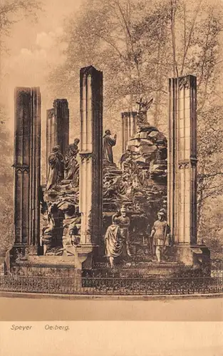 Oeiberg in Speyer Rheinland-Pfalz Postkarte AK