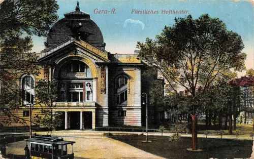 Gera-R. Fürstliches Hoftheater Feldpostkarte AK 1915