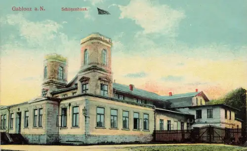 Schützenhaus in Gablonz an der Neiße Jablonec nad Nisou Böhmen Postkarte AK 1926