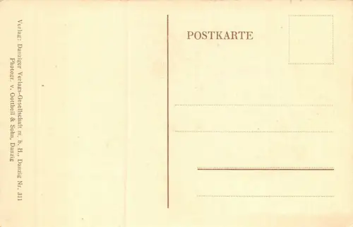 Danzig Karpfenseigen Postkarte AK