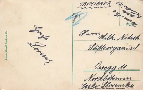 Brücke und Teilansicht Broen in Drammen Norwegen Postkarte AK