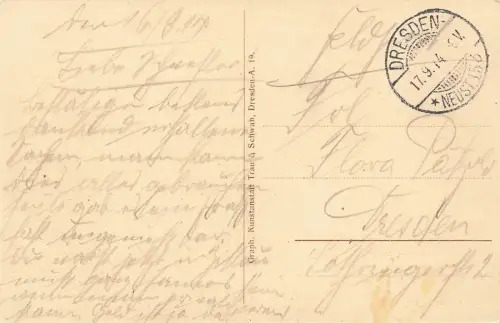 Hotel Rainwiese Böhmische Schweiz Böhmen Postkarte AK 1914