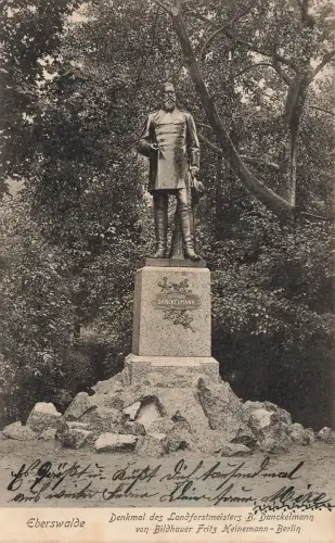 Denkmal des Landforstmeisters B. Danckelmann Eberswalde Brandenburg AK 1906