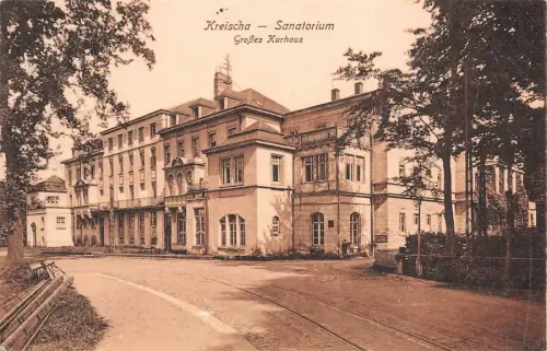 Kreischa Sanatorium Großes Kurhaus Postkarte 1930