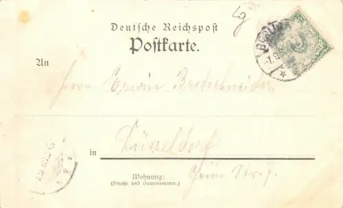 Gruss aus Berlin Blick v. d. Siegessäule Postkarte 1899