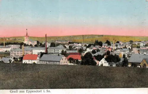 Gruß aus Eppendorf Stadtansicht Sachsen Postkarte AK 1921