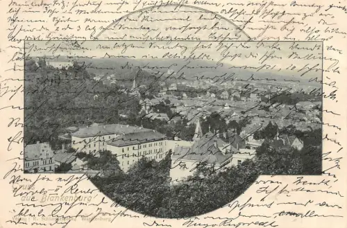 Gruss aus Blankenburg Kaiserwarte Postkarte 1900