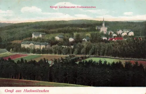 Königliche Landesanstalt Hochweitzschen Sachsen Postkarte AK 1915