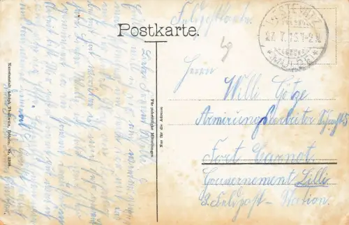 Königliche Landesanstalt Hochweitzschen Sachsen Postkarte AK 1915