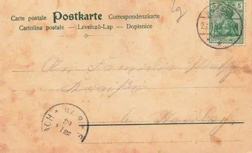 Gruss von der Musterung Marine Im Felddienst Patriotika Postkarte AK 1903