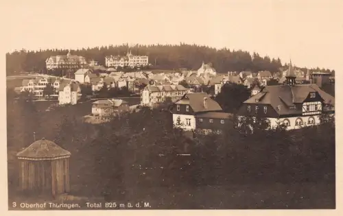 Totalansicht von Oberhof in Thüringen Postkarte AK