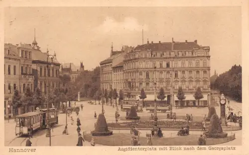 Aegidientorplatz in Hannover Niedersachsen Postkarte AK