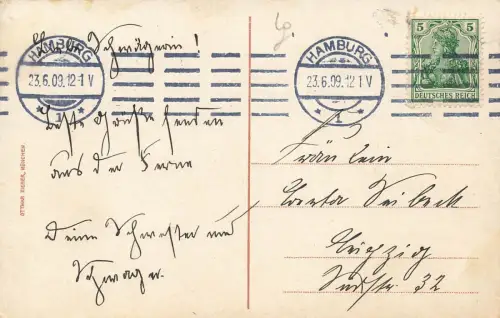 Ansicht auf die Insel Helgoland Schleswig-Holstein Postkarte AK 1909