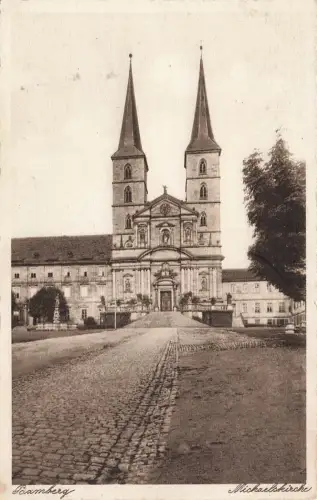Michaelskirche in Bamberg Bayern Postkarte AK