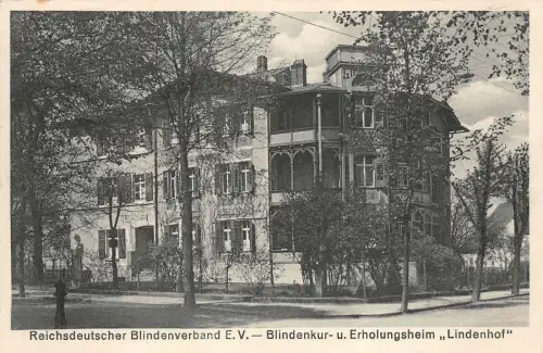 Reichsdeutscher Blindenverband E. V. Blindenkur- und Erholungsheim AK 1938