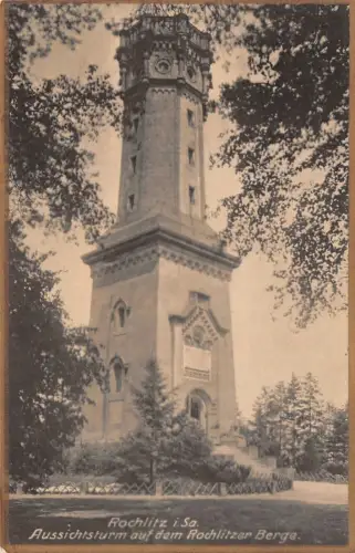 Rochlitz i. Sa. Aussichtsturm auf dem Rochlitzer Berge Postkarte AK 1927