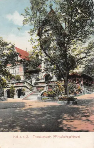 Hof a. d. S. Theresienstein (Wirtschaftsgebäude) Postkarte AK 1930