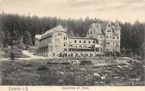 Schierke i. H. Sanatorium Dr. Haug Postkarte AK
