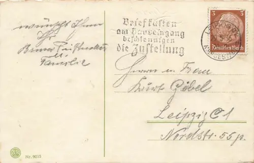 Frohe Pfingsten Kinder Picknick Kuchen Kaffee Auto Postkarte AK 1936