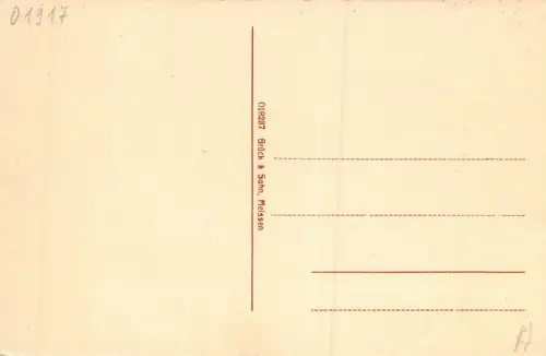 Kamenz i. Sa. Wendische Kirche Postamt AK