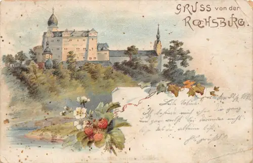 Gruss von der Rochsburg Postkarte AK 1898