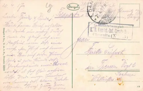 Danzig Rathaus Feldpostkarte 1917