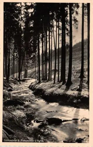 Göltzschtal bei Falkenstein Vogtland Sachsen Postkarte AK 1935