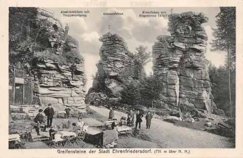 Greifenstein Berghaus der Stadt Ehrenfriedersdorf Sachsen Postkarte AK 1915