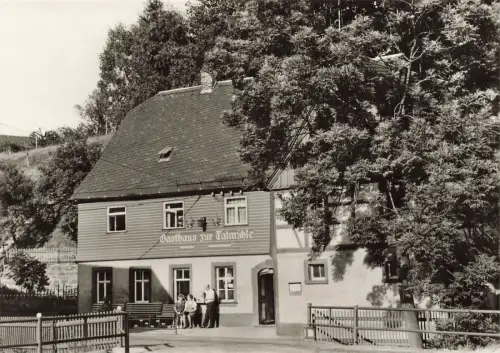 Gasthaus zur Talmühle in Stangengrün bei Zwickau Sachsen Postkarte AK