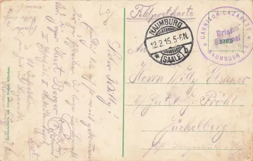 Stadtansicht auf Naumburg Saale Sachsen-Anhalt Postkarte AK 1915