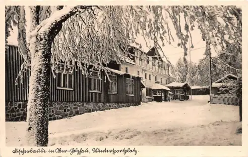 Fischerbaude Ober-Holzhau Erzgebirge Sachsen Postkarte AK 1932