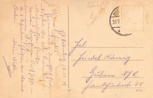 Bromberg Landratsamt Postkarte AK