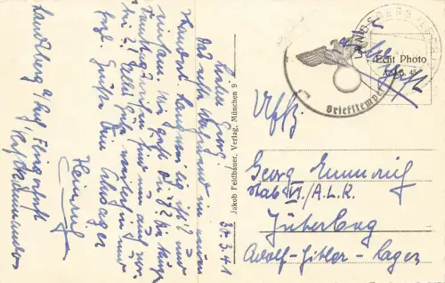 Stadtansicht von Landsberg am Lech Bayern Postkarte AK 1941