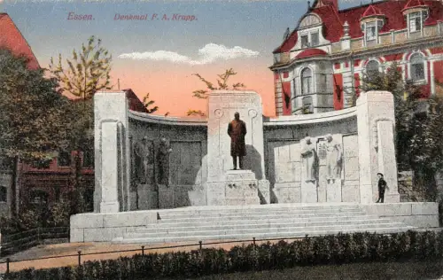 Essen Denkmal F. A. Krupp Postkarte AK