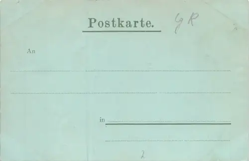 Gruß aus Baden-Baden Altes Schloss im Baden-Württemberg Mondschein-Postkarte AK