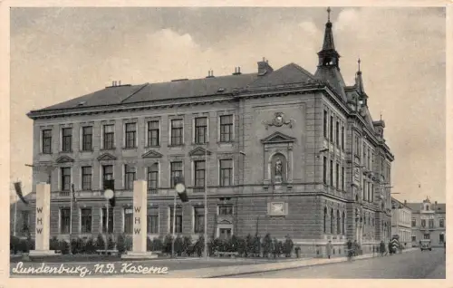 Lundenburg Břeclav Mähren Goebbelstrasse, Kaserne Postkarte um 1940