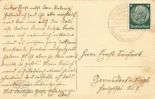 Ansicht Carlsfeld Erzgebirge Sachsen Postkarte AK 1938